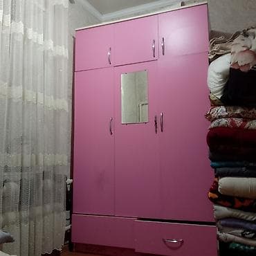 Китеп үчүн шкафтар: Шифоньерлер, кийидер үчүн шкафтар, Түз, ЛДСП — 1