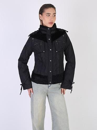 плаья: Женское пальто-трансформер, черное - Длина: миди, до колена - Силуэт — 10