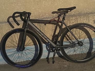 fixed gear: Фикс-байк (single-speed) с трековым рулем - Рама и вилка: метал — 1