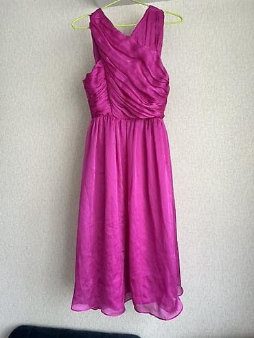 яркое платье: Вечернее платье, Коктейльное, Короткая модель, Шифон, Без рукавов, Открытая спина, XS — 2