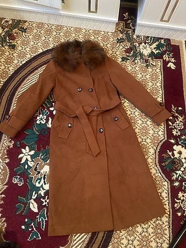 Пальтолор: Двубортное женское пальто-тренч карамельного (терракотового) цвета с — 2