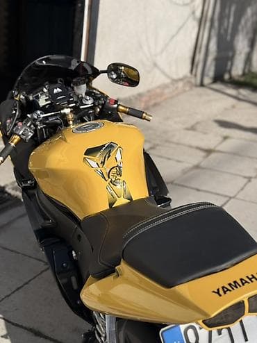 новые квадроциклы: Спортивный мотоцикл Yamaha R6 в редкой жёлто‑чёрной расцветке — 4