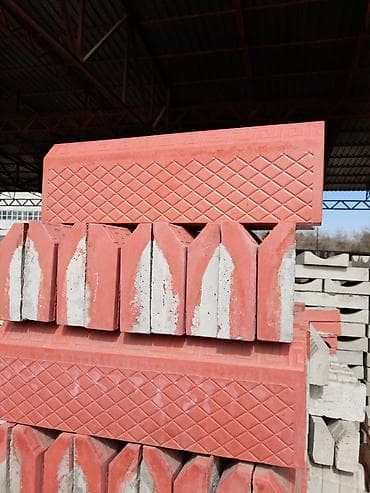 Садовый бордюр, Литой, Бетонный, Овальный, Новый