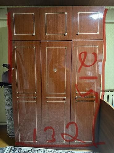 Шифоньер, шкаф для одежды, Прямой, ЛДСП