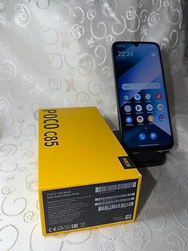 nokia 8810: Poco C85, Б/у, 256 ГБ, цвет - Черный, 2 SIM — 2