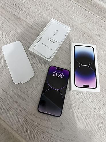 аренда помещения под швейный цех: IPhone 14 Pro, Б/у, 512 ГБ, Deep Purple, Зарядное устройство, Чехол, Коробка, 74 % — 5