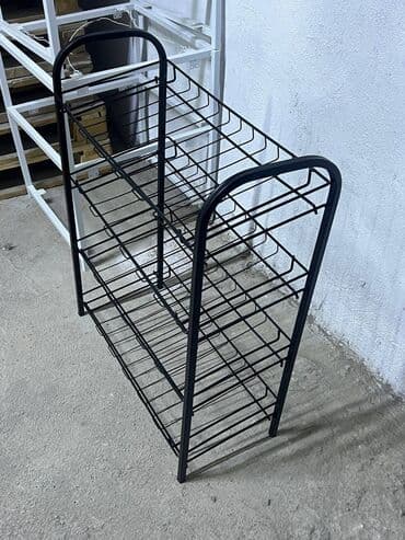 полки для обуви: Полка для обуви Материал железо Покраска полимерная Цвета черный — 3