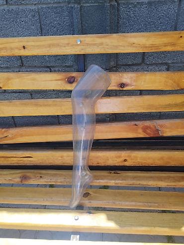 Прозрачная пластиковая форма-манекен для чулок/гольфов (длина до — 1