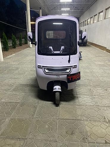 зимние обувь: Электрический трёхколёсный мини‑транспорт (рикша/трицикл) в фиолетовом — 6