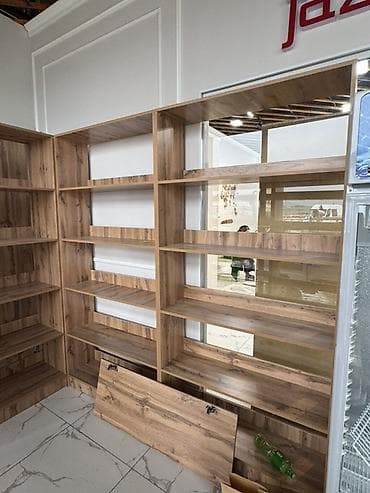 витрины кондитерские: Торговое оснащение для магазина из ЛДСП под дерево Состав комплекта — 8