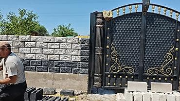 фрезер для мороженного: Заборы из пескоблока, Установка — 10