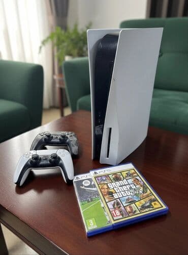 Акылдуу сааттар: PS5 фат модель комплект полный, все необходимые провода и 2шт — 1