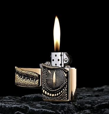 ящерица: Зажигалка, Бензиновая, Новый — 1