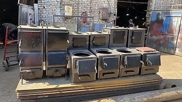 Буржуйки: Металлические печи на твердом топливе (дрова/уголь) для отопления и — 1