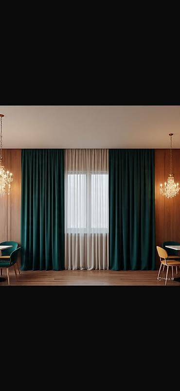 сольнычный свет: Комплект штор, Велюр, С тюлем в комплекте, Изготовление на заказ, Для зала — 9
