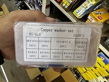 медь металл: Набор медных шайб Copper Washer Set, 200 шт. - Диапазон размеров: от — 2