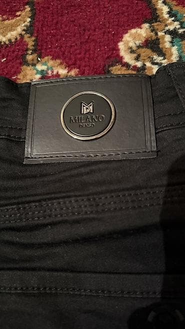 спартивные одежды: Мужские джинсы, Milano, Новый, цвет - Черный, Самовывоз, Платная доставка — 3
