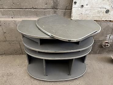 уго: Тумба и подставка для телевизора, Напольная, ЛДСП, цвет - Серый — 4