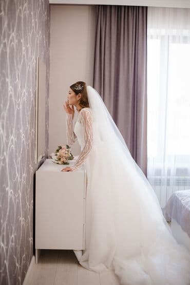 Прокат одежды: Свадебное платье, M, Дизайнерское, Новый — 3