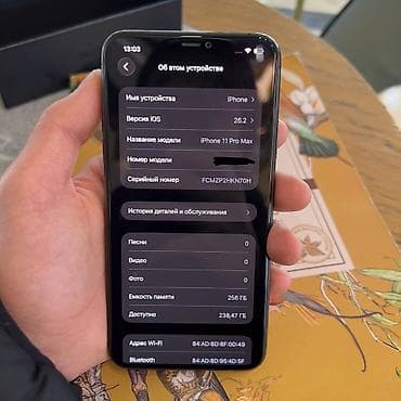 lalafo iphone: IPhone 11 Pro Max, 256 ГБ, Space Gray, Коробка, 75 % — 6