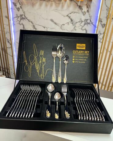 крышка lets go: Набор столовых ложек по акции ! Ложка Uakeen ! Германия 🇩🇪 36 предмет — 1