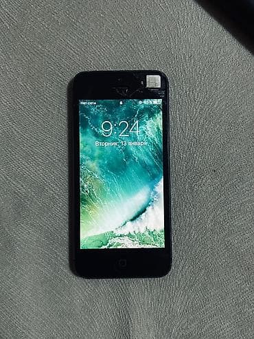 IPhone 5s, Б/у, Space Gray, Зарядное устройство