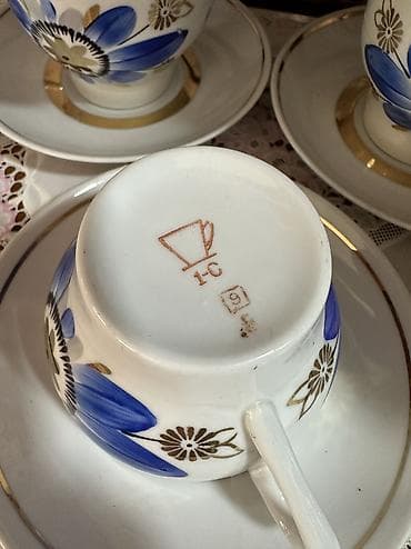 Идиш-аяк: Ручная роспись! 
Чайный сервиз на 6 персон — 6