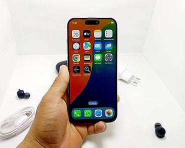 13pro 128: IPhone 16 Pro Max, Б/у, 1 ТБ, Белый, Наушники, Зарядное устройство, Защитное стекло, 100 % — 1