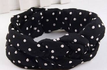 пуховой комбинезон для новорожденных: Повязка на голову Nishine для новорожденных девочек, в горошек — 1