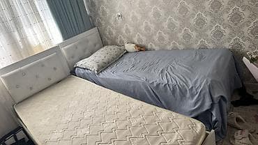 Керебеттер: Бир кишилик керебет, Матрасы бар, узуну - 190 см — 1