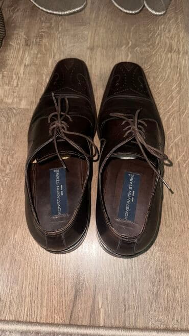 фирменная обувь из италии: Мужские туфли, 43, Б/у, цвет - Коричневый, Самовывоз — 3