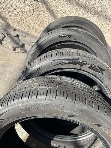 24545 r19 лето: Шины 245 / 45 / R 19, Лето, Б/у, Комплект, Легковые, Корея, Kumho — 1