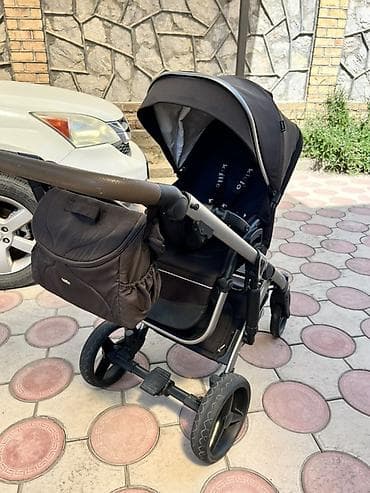 ining baby t60: Коляска, цвет - Черный, Б/у — 4