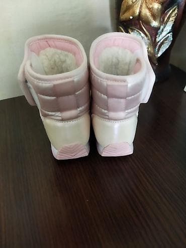 зимние женские ботинки: Детские зимние дутики NEW-STYL kids - Цвет: нежно-розовый/бежевый с — 3