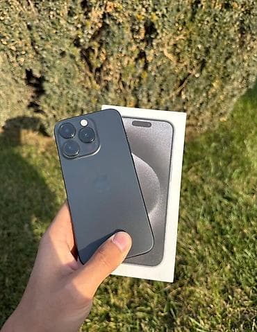 pixel 4: IPhone 15 Pro, Б/у, 256 ГБ, Black Titanium, Защитное стекло, Чехол, Кабель, 81 % — 1