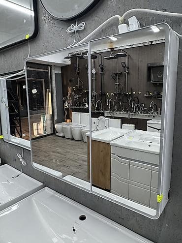 Зеркало шкафчик С подсветкой и подогревом 77см Цена 6000с Чекиш Ата