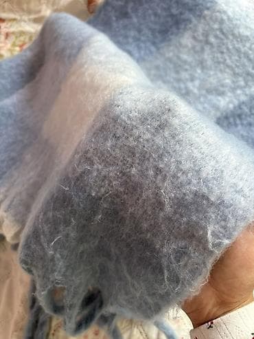 палантины: Шарф, Б/у, Унисекс, цвет - Голубой — 3