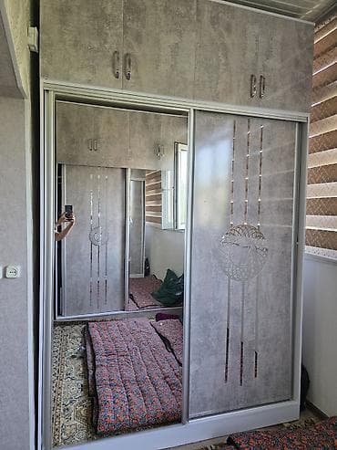 шкаф купэ: Шкаф купе, С зеркалом, Другой материал — 1