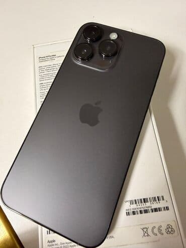 max: IPhone 14 Pro Max, Б/у, 512 ГБ, Черный, Защитное стекло, Кабель, Чехол, 87 % — 5