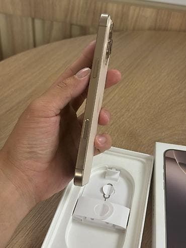 poco 1: IPhone 16 Pro Max, Б/у, 256 ГБ, Золотой, Коробка, 91 % — 6