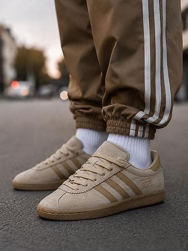 адидас кампусы: Мужские кроссовки, 42, Adidas, Б/у, цвет - Бежевый, Самовывоз, Платная доставка — 1