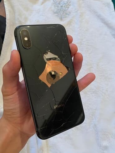 айфон телефондор: IPhone Xs, Колдонулган, 64 ГБ, Кара, Каптама, Коргоочу айнек, 81 % — 2