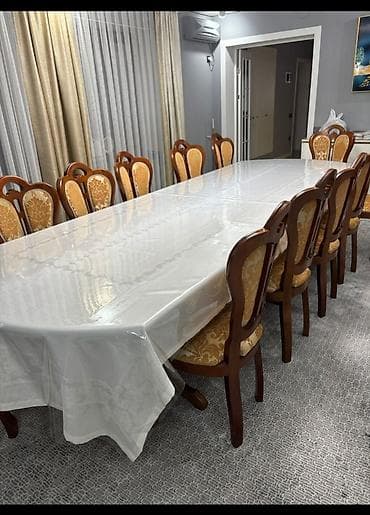 угловой диван со столом ош: Стол и стул для зала, Б/у, Самовывоз, цвет - Коричневый — 5