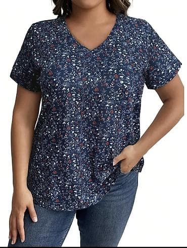 женские свободные рубашки: Топ, Вискоза, Китай, Ассиметричная модель, Новый — 7