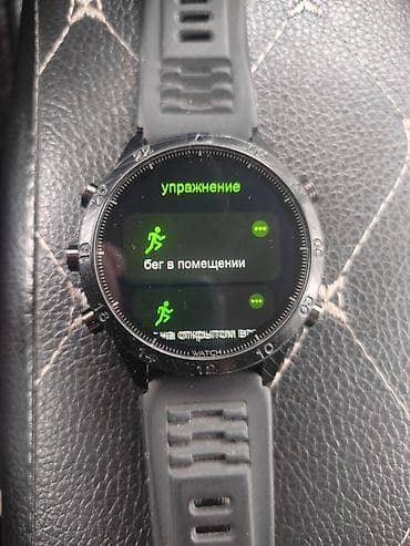 Xiaomi: Карбоновые Смарт-часы с круглым сенсорным дисплеем и силиконовым — 3