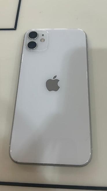 ipone 14: IPhone 11, Колдонулган, 128 ГБ, Ак — 1