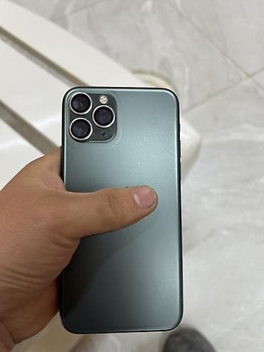 Apple iPhone: IPhone 11 Pro, Б/у, 64 ГБ, Зеленый, Защитное стекло, Чехол, 81 % — 8