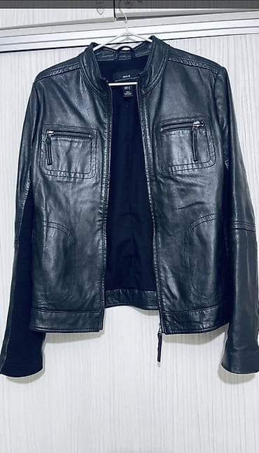 mango s: Мужская кожаная куртка MNG (The Leather Collection) - Материал — 2
