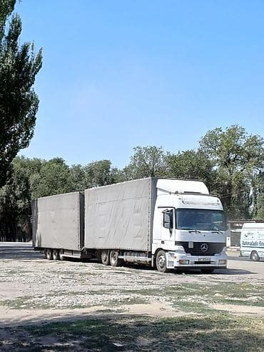Прицеп, Mercedes-Benz, Тентованный