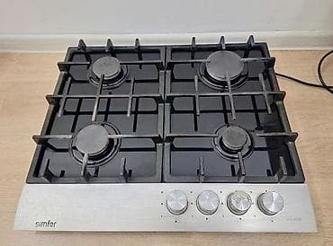 Варочная газовая панель Simfer, модель H60V40SGB. - 4 конфорки: 1